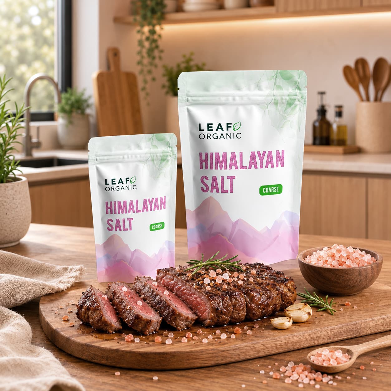 Himalayan Salt Coarse — Untuk grinder, brining & finishing salt.